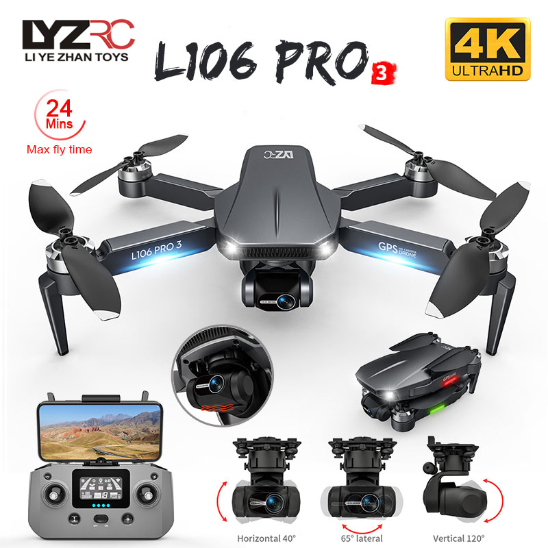 L106 Pro 3 Drone 5G WIFI FPV F - Drone Gimbal 3 Axis recension och pris