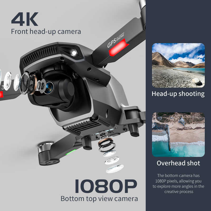 L106 Pro 3 Drone 5G WIFI FPV F - Drone Gimbal 3 Axis recension och pris