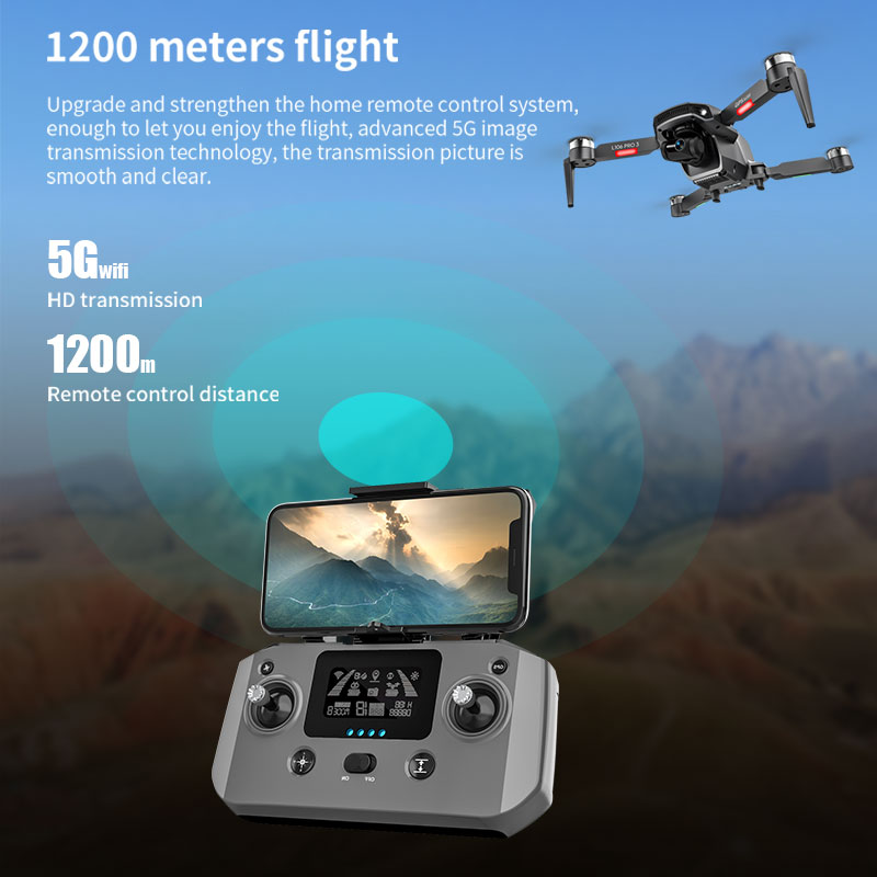 L106 Pro 3 Drone 5G WIFI FPV F - Drone Gimbal 3 Axis recension och pris