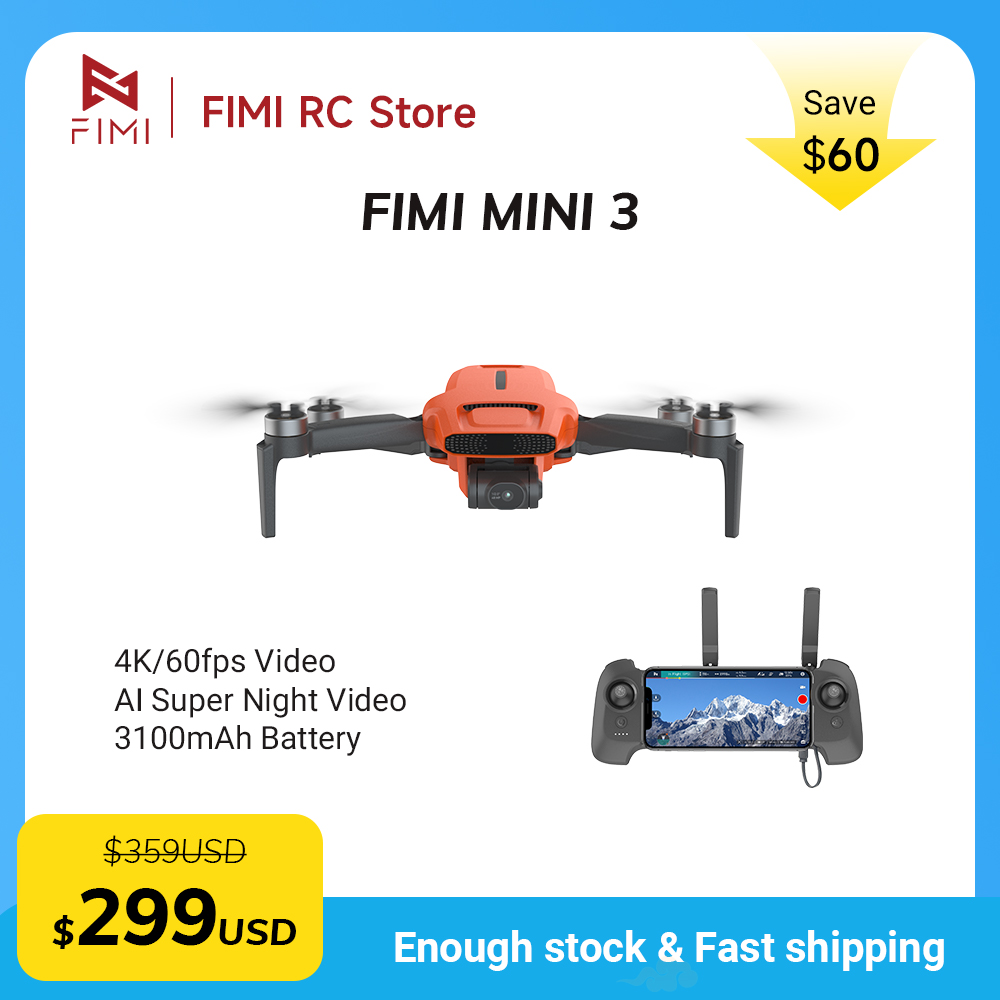 FIMI MINI 3 Camere Drone 4K 60 - Drone Gimbal Case recension och pris